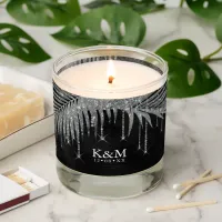 Jewel Palm Leaf Wedding Silver ID830 Scented Candle