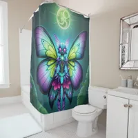 Enchanted Lunar Fairy Fantasy Worlds Shower Curtain