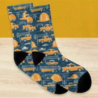 Fun Patterned Engineering Civil Engineer  Socks