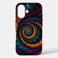 Vibrant Mandala Swirl: OtterBox iPhone 16 Case