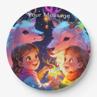 Enchanted Christmas Glow Paper Plates