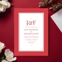 Luscious Red Color Wedding Invitation