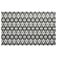 Modern Black & White Op Art Geometric Pattern Fabric