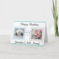 "Happy Birthday Grandpa" Photo Birthday Card