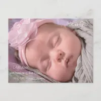 Baby Girl Birth Announcement