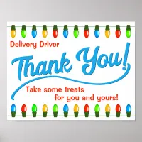 Thank You Delivery Driver Poster