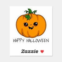 Cute Kawaii Pumpkin Halloween  Sticker