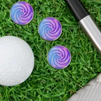 Hypnotic Swirl Golf Ball Markers