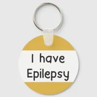 I have epilepsy key ring epileptic alert tag