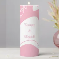 Minimalist Pattern Personalized Pillar Candle