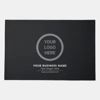 Black Custom Logo Business Promotional Entryway Doormat