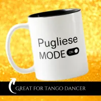 Pugliese mode on funny Tanguero Tango Dancer Two-Tone Coffee Mug