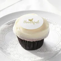 thankful heart thanksgiving edible frosting rounds