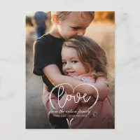 Sending Love Script Cute Photo Valentines Day Post Postcard