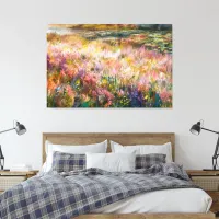 *~* AP84 Ethereal Painting Flowers Pond Lily Pads  Canvas Print