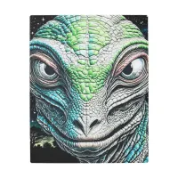 Reptilian Lizard Man Alien Extraterrestrial Being Metal Print