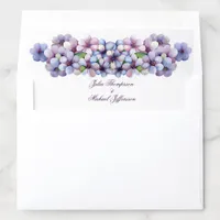 Romantic and Poetic Pastel Lilac Watercolor Envelope Liner