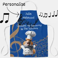 Sisters's Music lover singer cook mouse  Apron