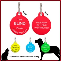 [About My Dog] Blind Deaf Alert Cat Dog Pet ID Tag