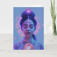 *~* Magical Woman SC4 Esoteric Crystal Blank Thank You Card