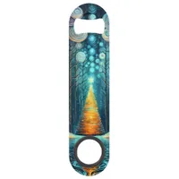 Iridescent Holiday Dream 🎄 Glowing Christmas Tree Bar Key