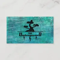 The Underground Business Cards Turquoise