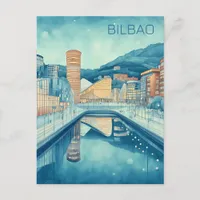 Travel to Bilbao Spain Postcard