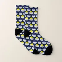 Curling Stones Patterned Socks