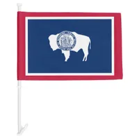 Wyoming State  Car Flag