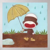 Enjoying A Rainy Day Poster