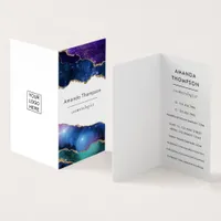 Galaxy Agate Stone Business Card