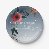 Poppy of Love" Wedding Invitation Collection Paper Plates