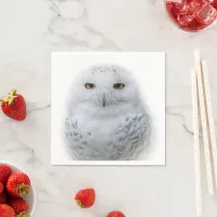Beautiful, Dreamy and Serene Snowy Owl Napkins