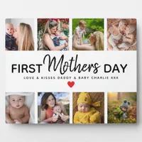 Simple First Mother’s Day Photo Collage Plaque