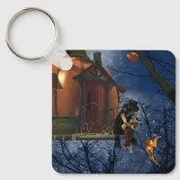 Cute Halloween Creature Encounter Keychain