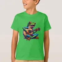 Cute Frog Playing a Guitar T-Shirt