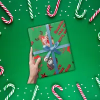 Rudolph's Red Nose ain't Cop Lights | Wrapping Paper