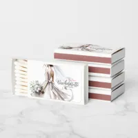 Bachelorette Wedding Favor Matchboxes