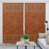 Southwest Canyons Petroglyphs 50x96 Inch Blackout Curtains