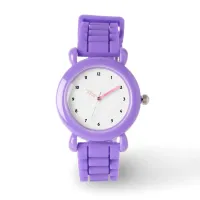 Kid's Red Glitter Strap Number Face Decorative Watch