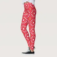 Christmas Holiday Charm Pattern 04 -  Leggings