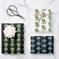 Alien Grey Extra Terrestrial UFO UFOlogy  Wrapping Paper Sheets