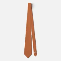 Personalised Terracotta Wedding Groom Neck Tie