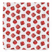 Casino Craps Red Dice Patterned Bandana