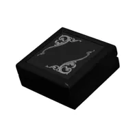 Elegant Goth Swirl Design Keepsake Box