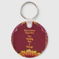 Floral Symphony: Wedding Elegance Collection Keychain