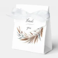 Rustic Pampas Coastal Beach Wedding Favor Boxes