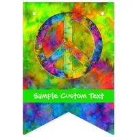 [Atomic Tie-Dye] Rainbow Colors Peace Sign Hippie