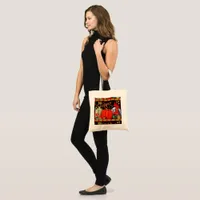 Autumn Festive Antique Painting Pumpkin Decoration Tote Bag