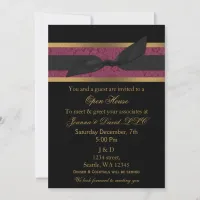 Elegant Gold pink Corporate party Invitation